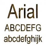 Font: Arial