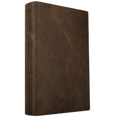 Men Of Character Bible - Genuine brown Leather